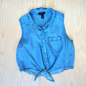 🌵Forever 21 Denim Sleeveless Top